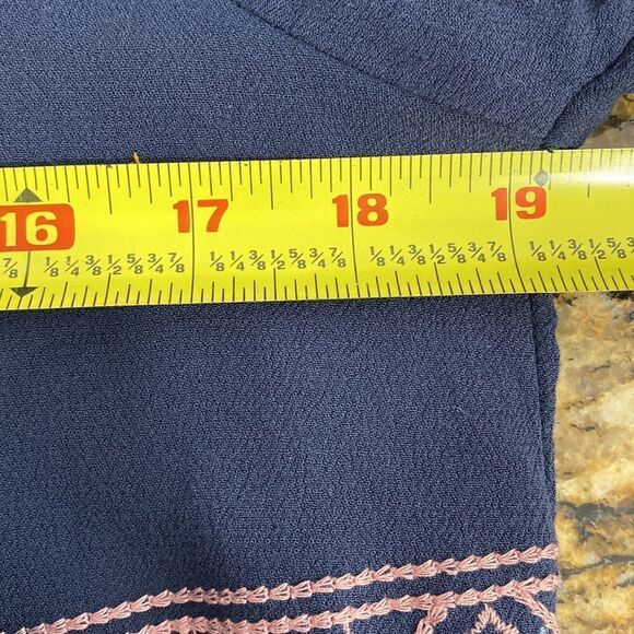 Knox Rose boho style embroidered lightweight zip up bomber jacket size S - Picture 7 of 8